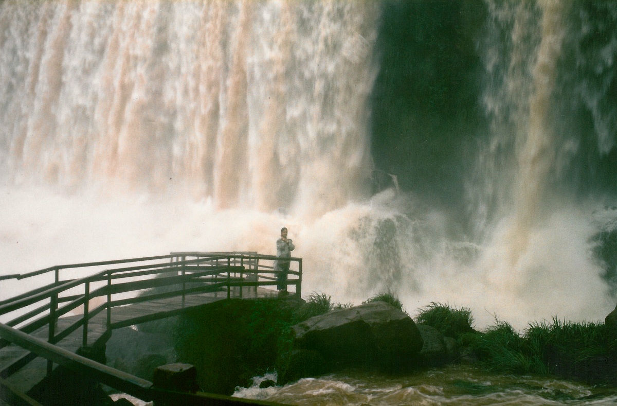 Under the Iguazu Falls