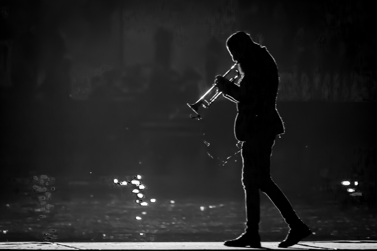 Solo on the PO (Turin jazz festival in 2014)