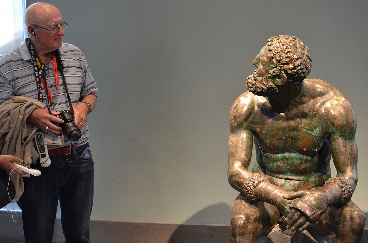 Dialogue with the boxer, Rome, archaeological museum