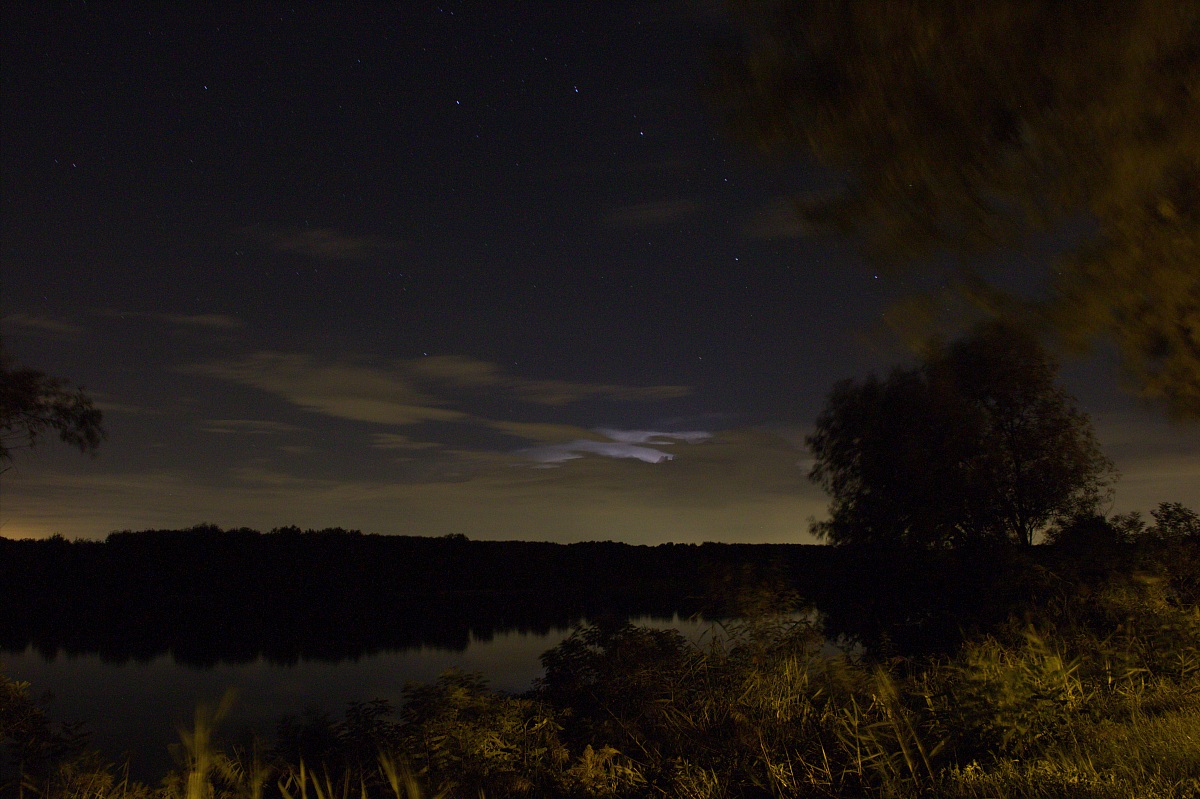 Temporale notturno sul Po