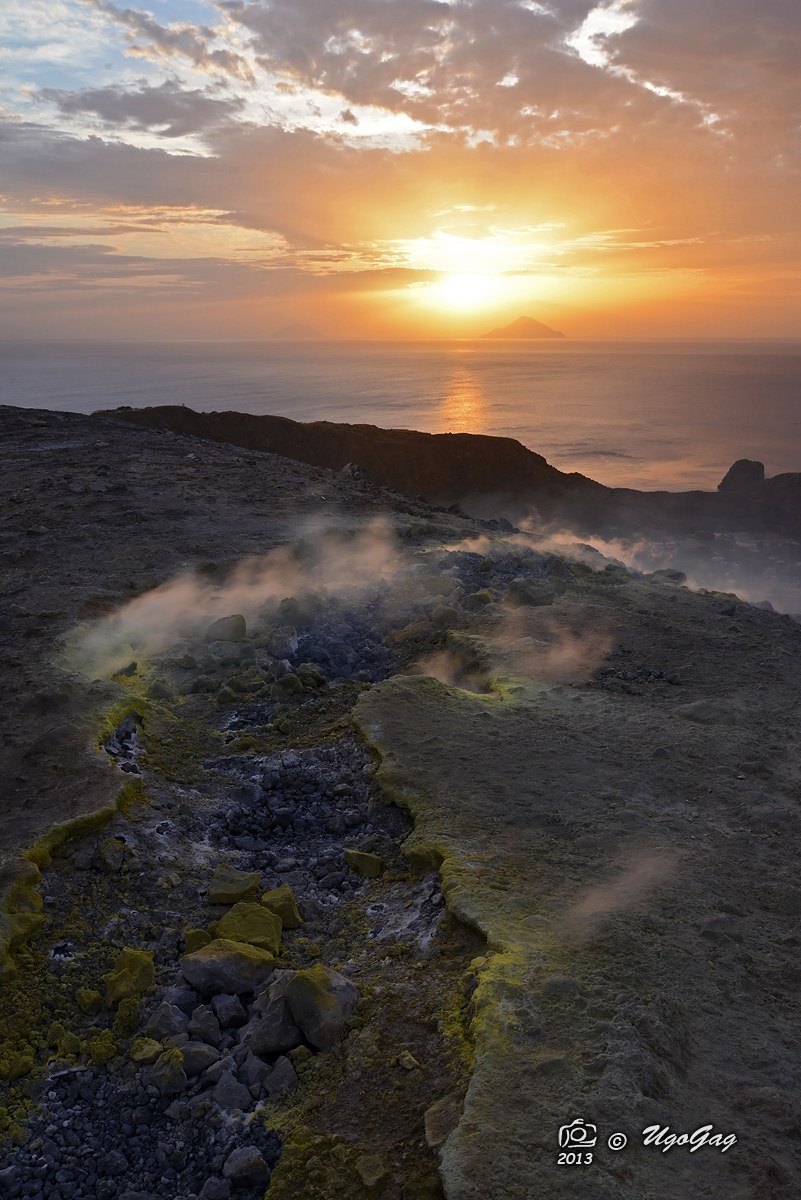 Tramonto dalla vetta di Vulcano
