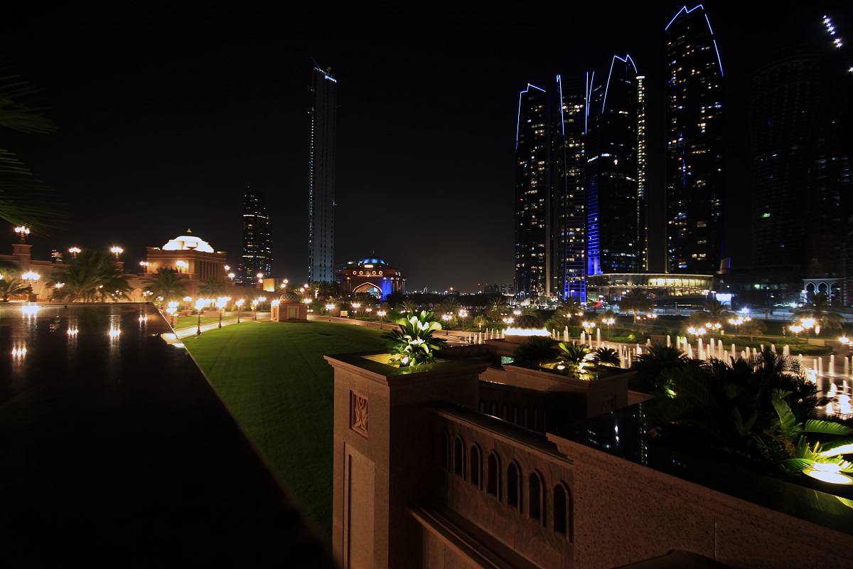 View of skyscrapers Emirates Palace