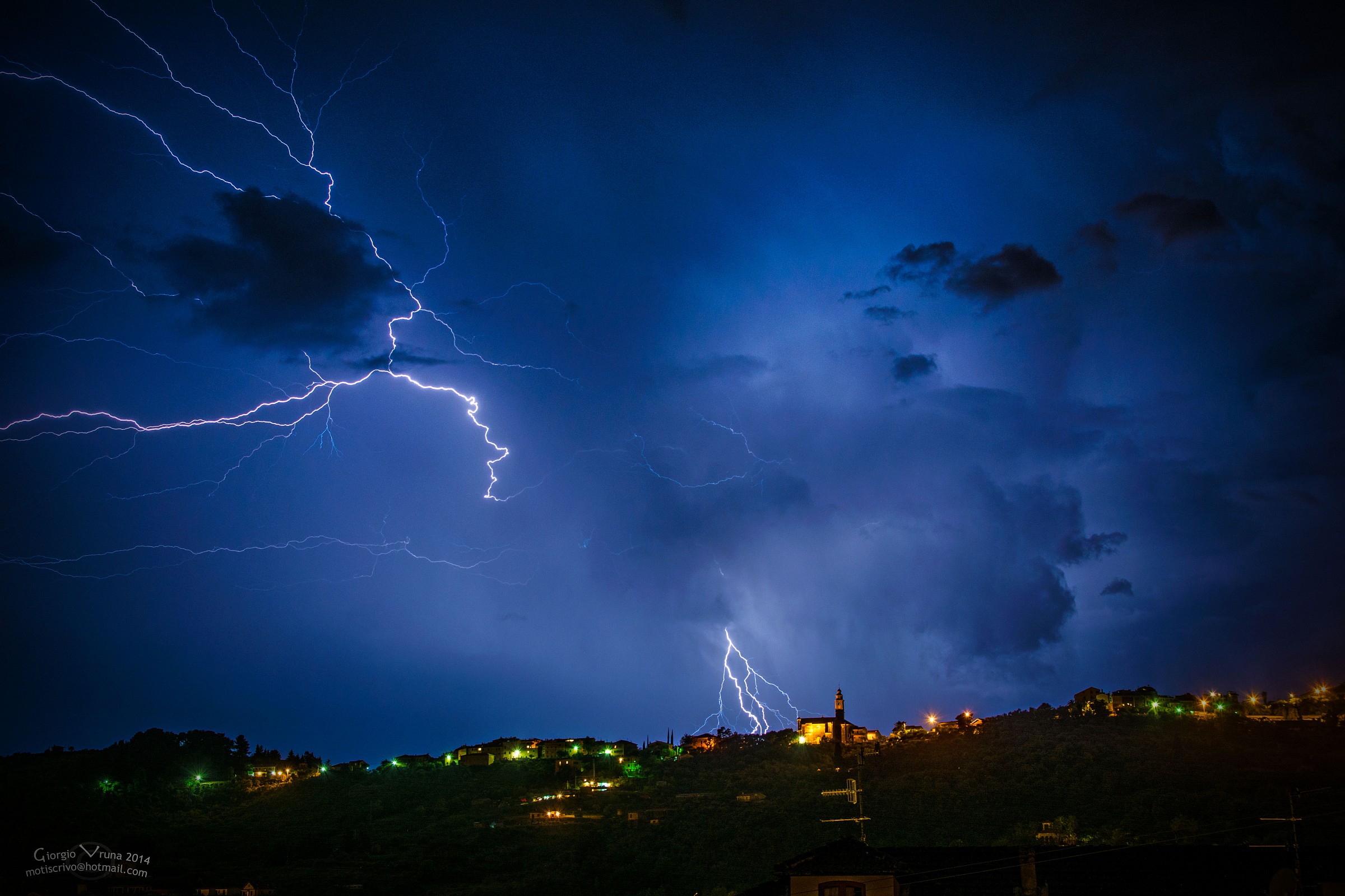 Temporale alture Imperiesi..