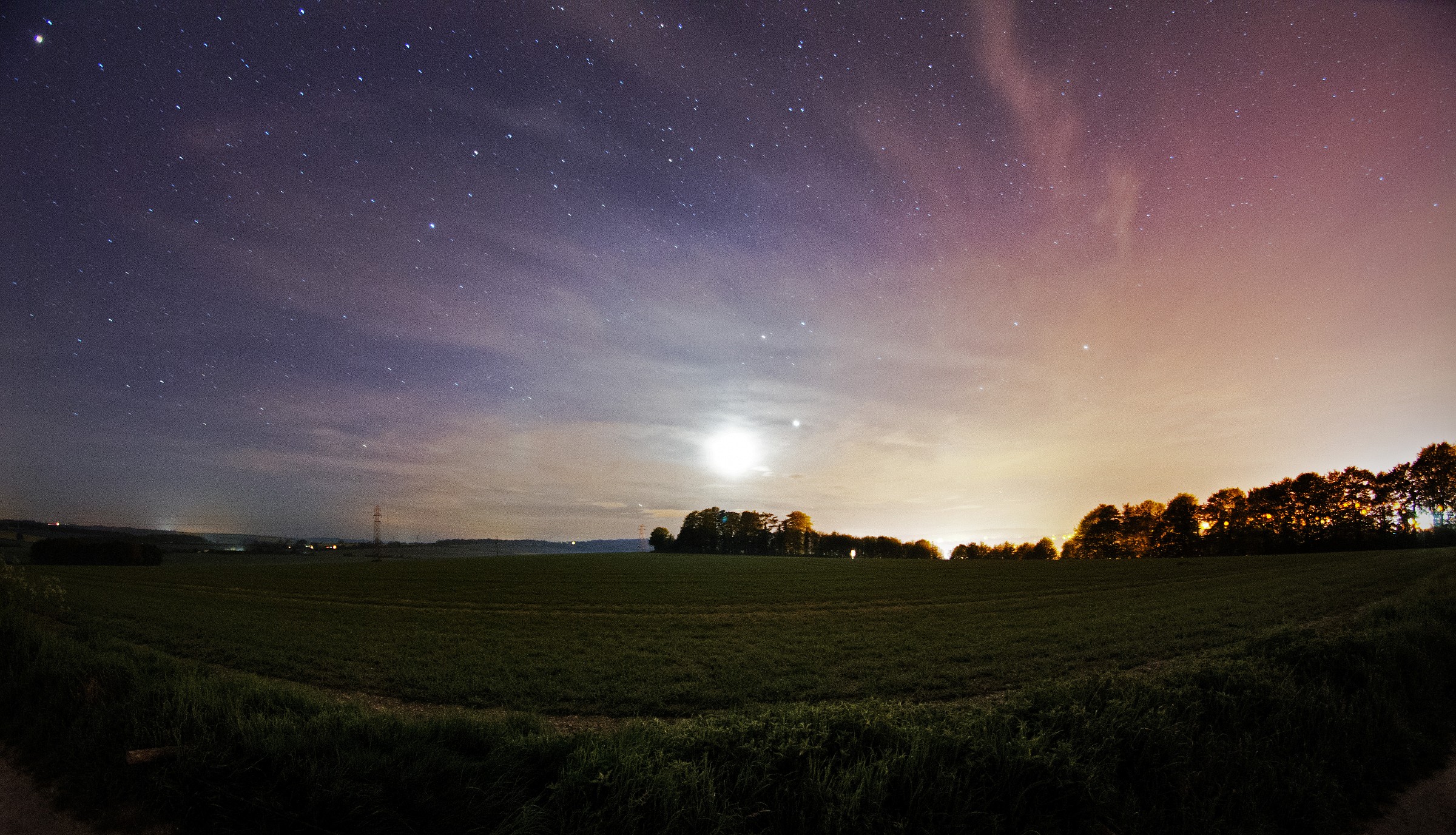 Starry Sky, with Moon