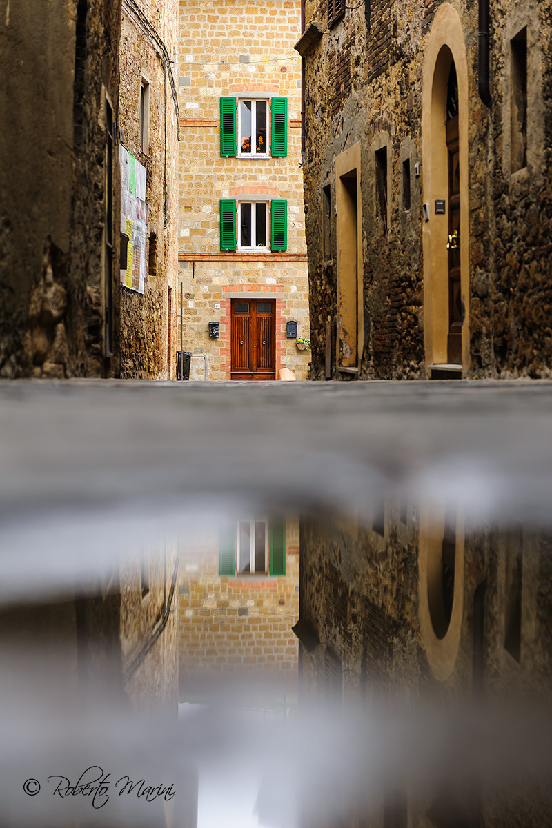 In the streets of Pienza