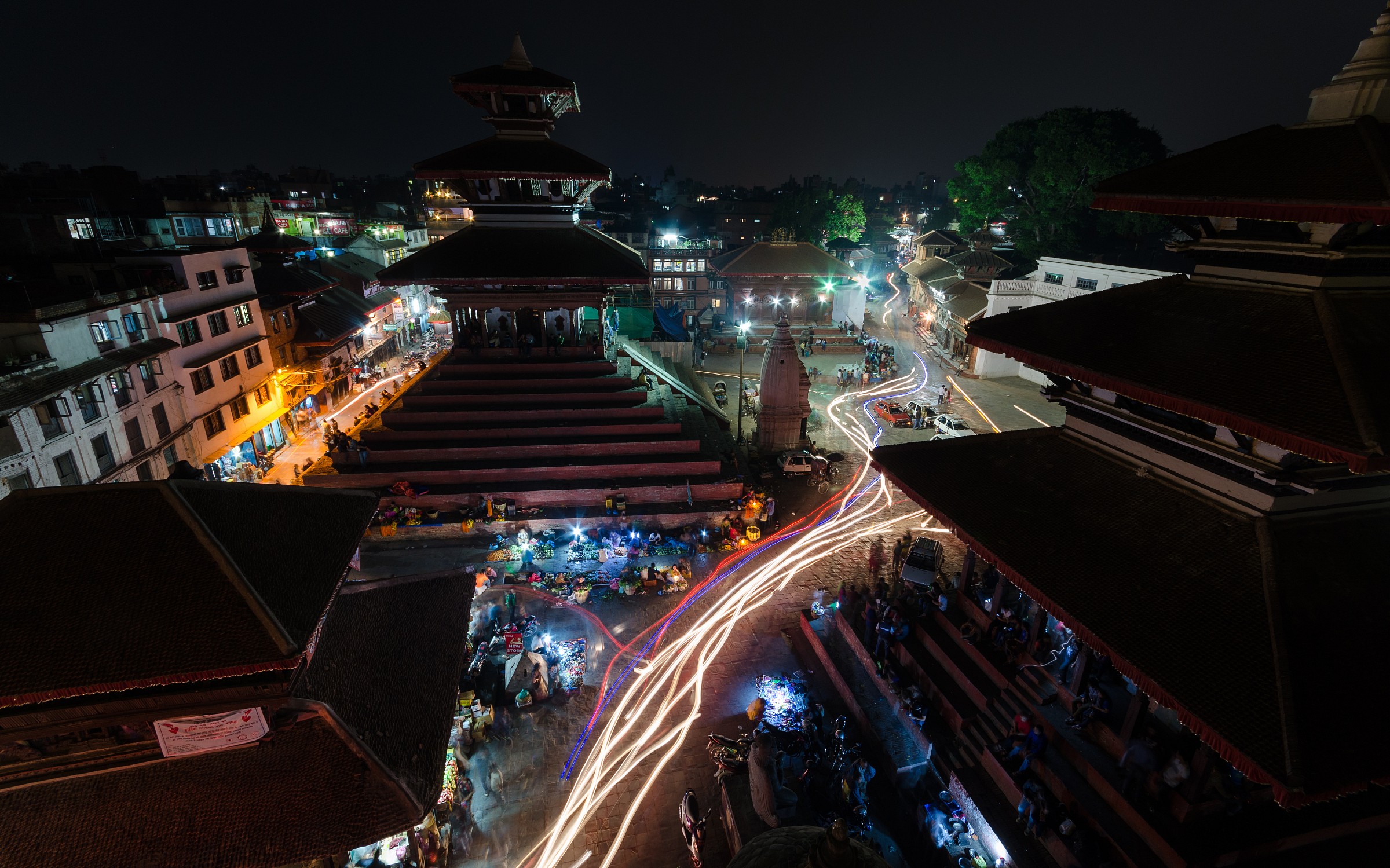 The lights of Kathmandu