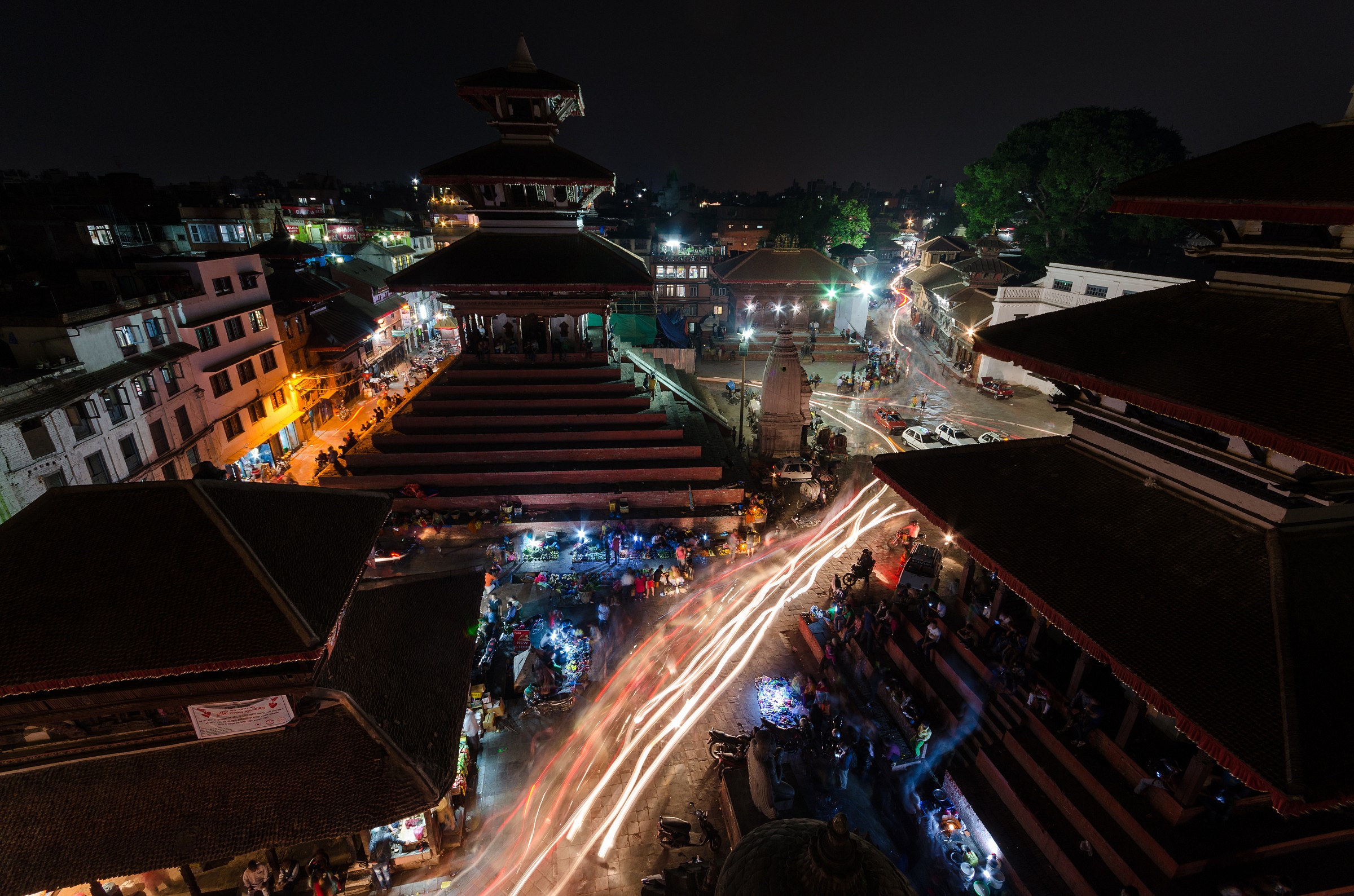 The lights of Kathmandu