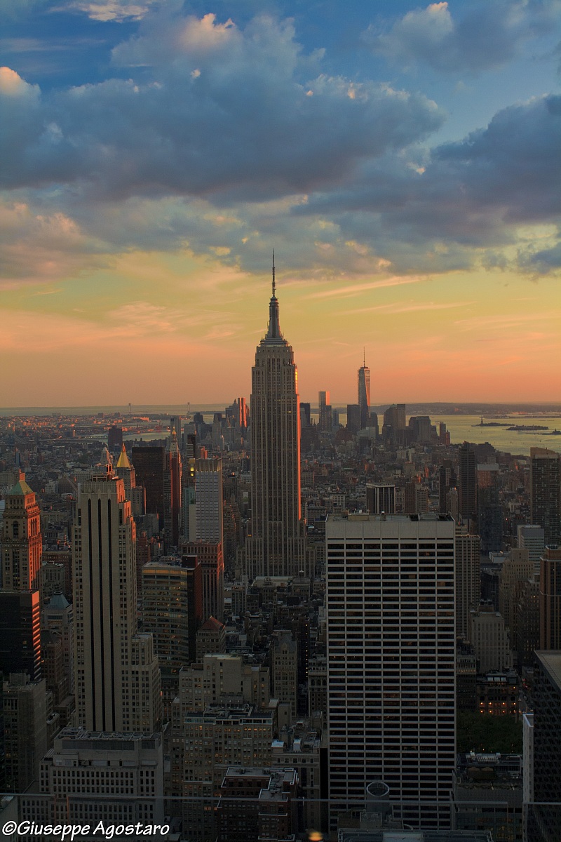 Empire State Building at sunset