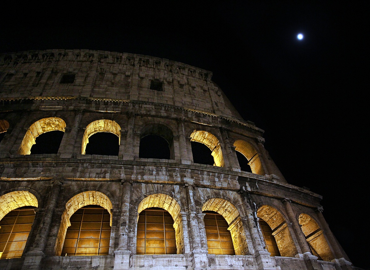 Colosseum by night