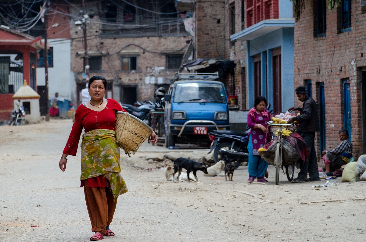 Nelle stradine del Nepal
