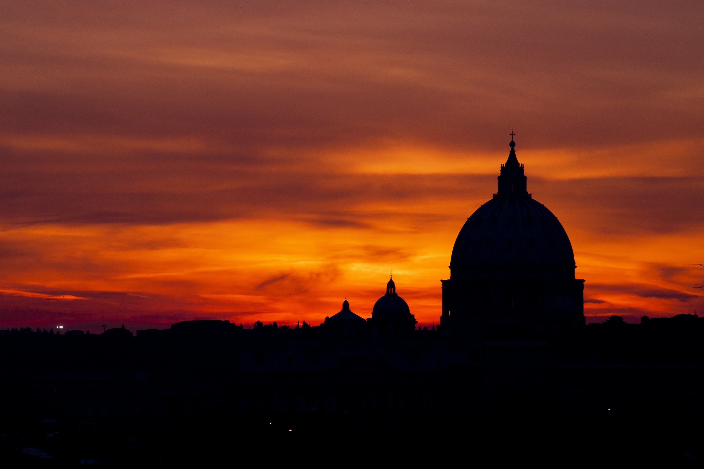 San Pietro al tramonto