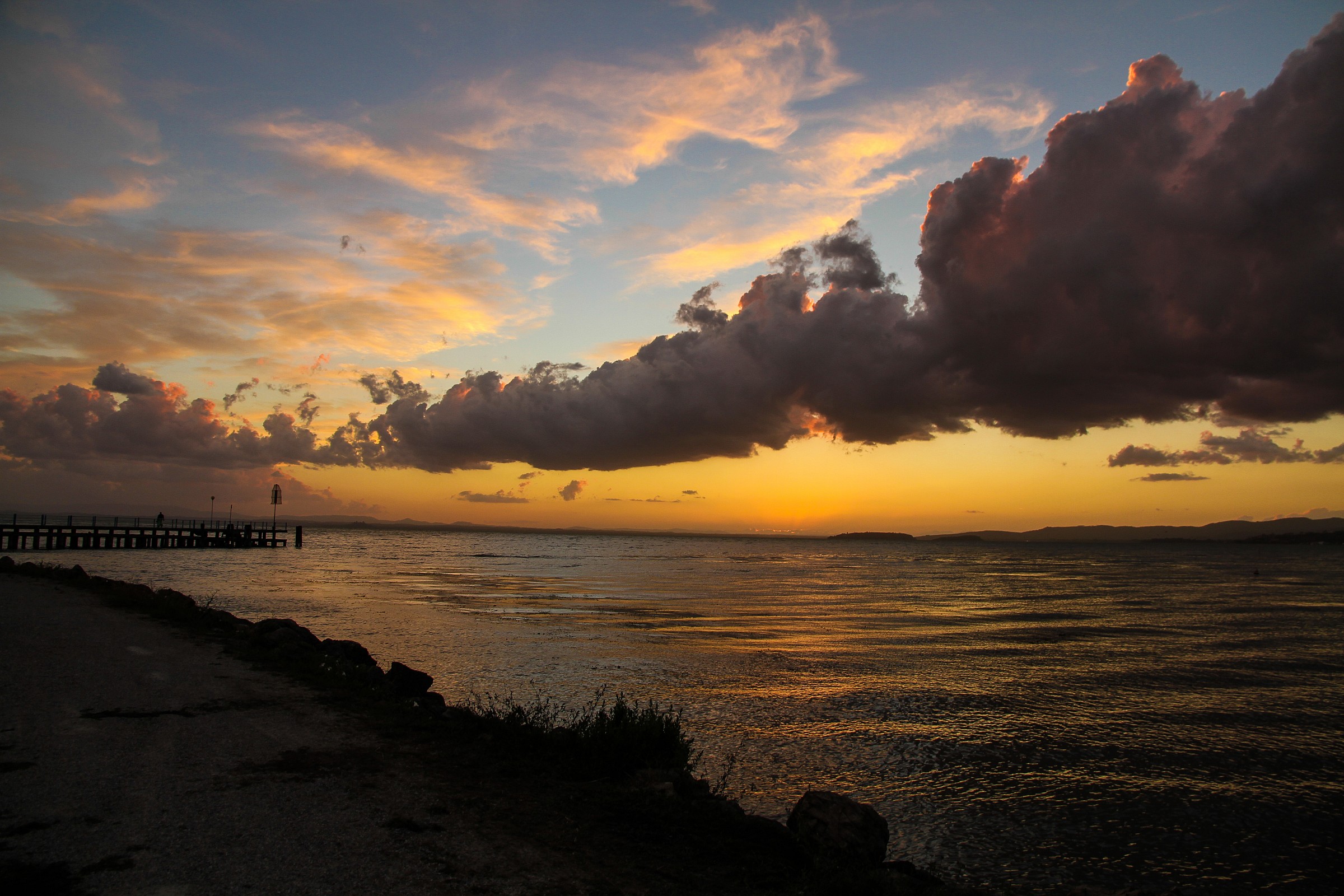 Tramonto sul Trasimeno