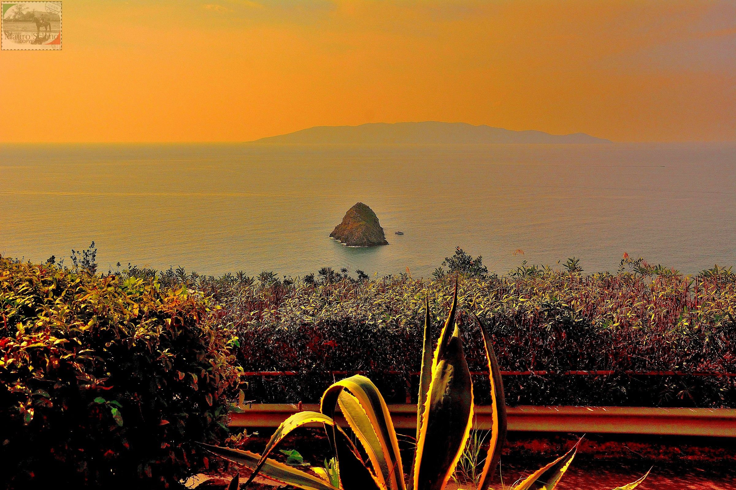 Giglio Island from Monte Argentario