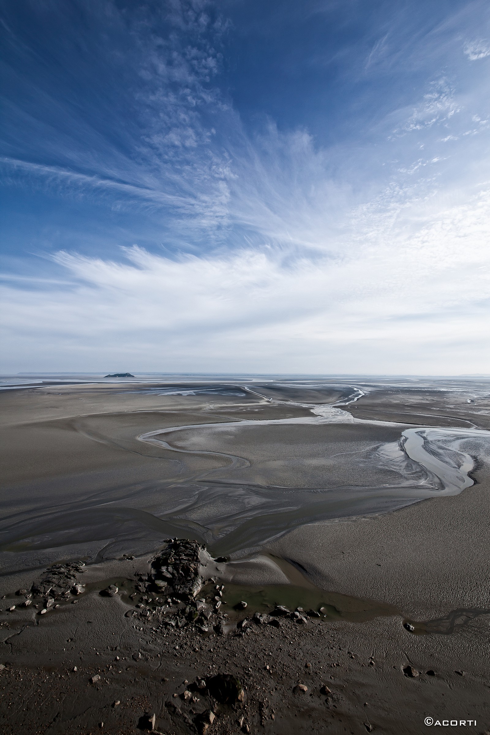 Bassa marea a Mont. Saint. Michel