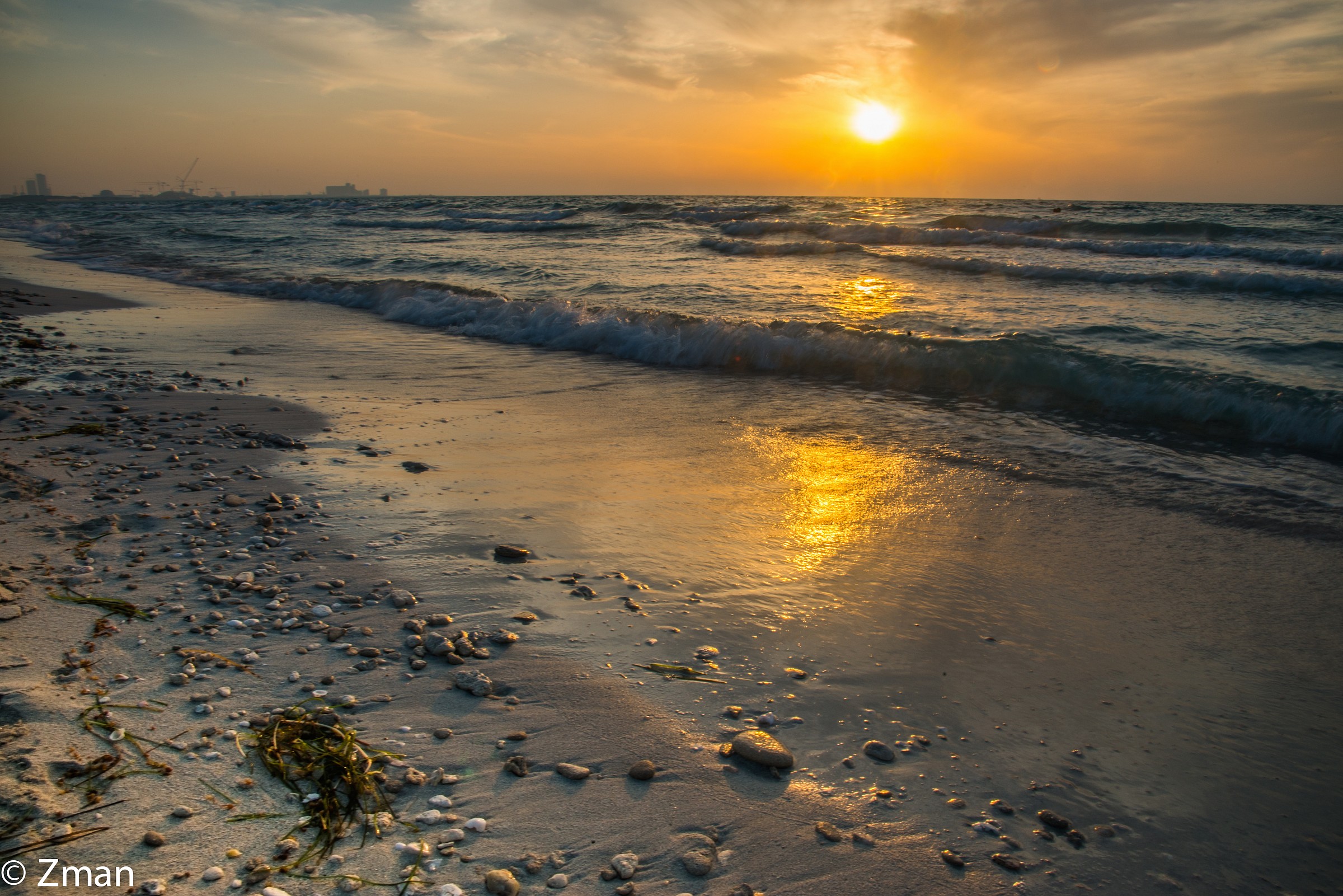 Saadiate Beach at Sunset