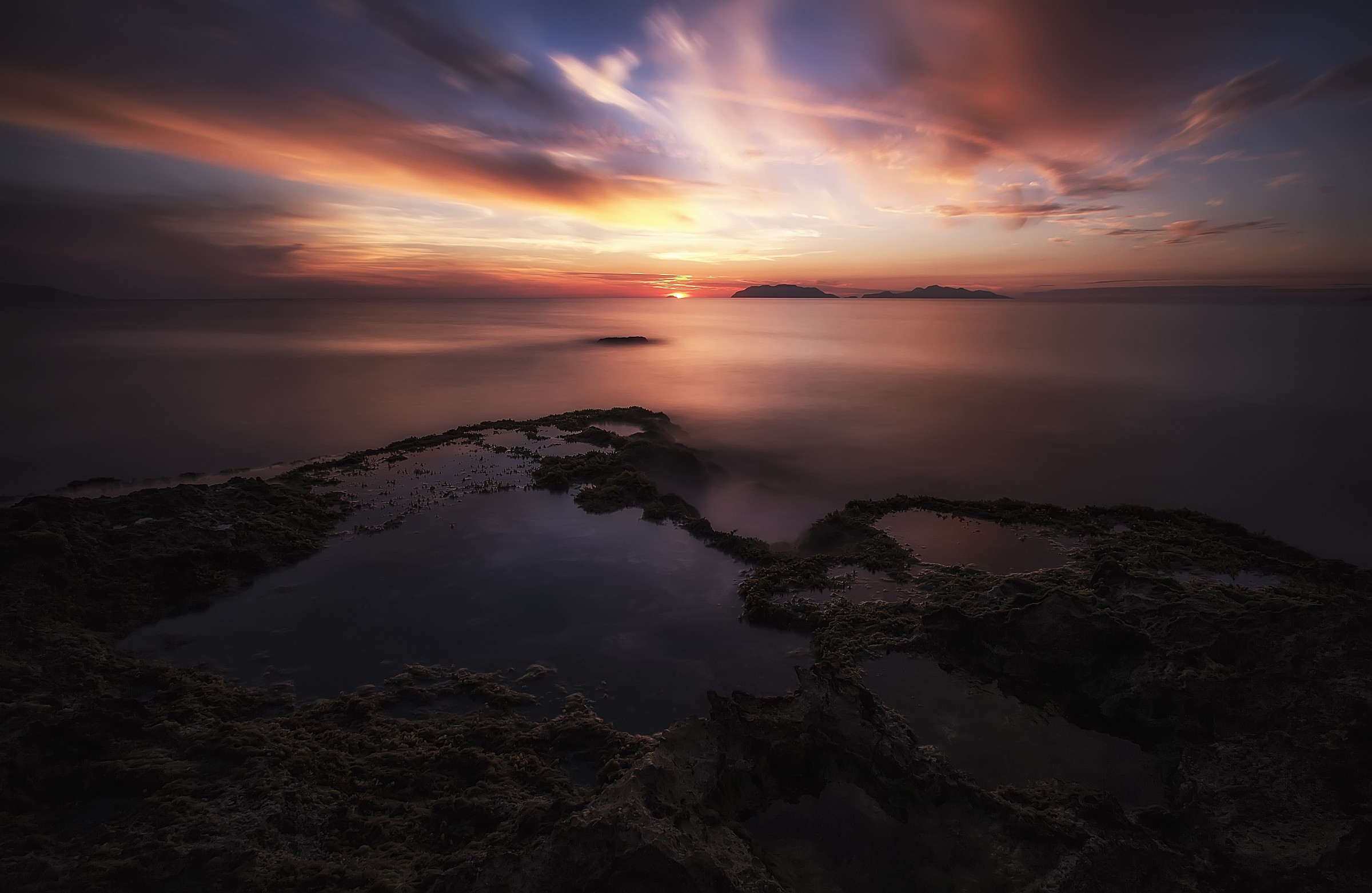 "Today at sunset it was so ..."