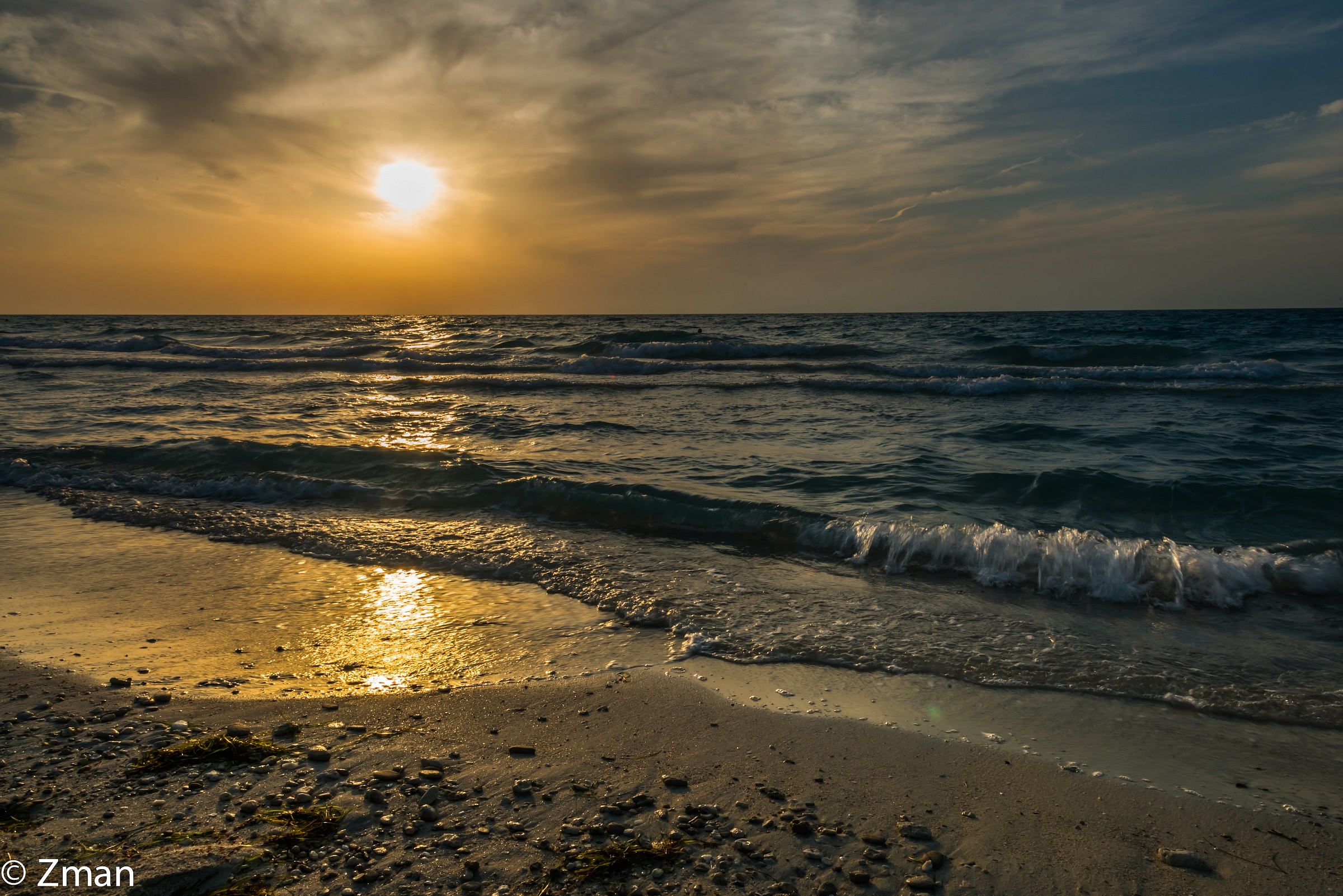 Saadiate Beach at Sunset