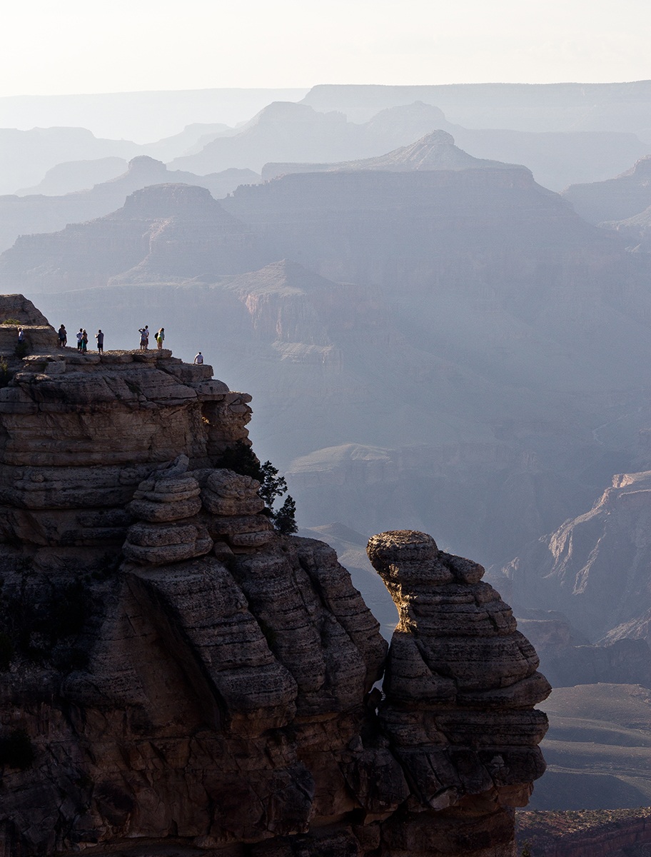 Face over Grand Canyon