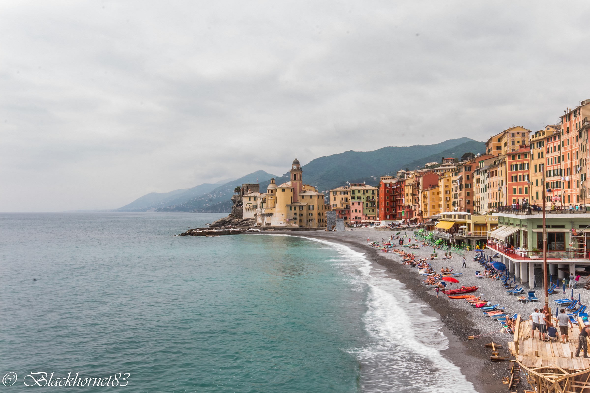 Camogli: Preparations for the Festival of the Fish 2014