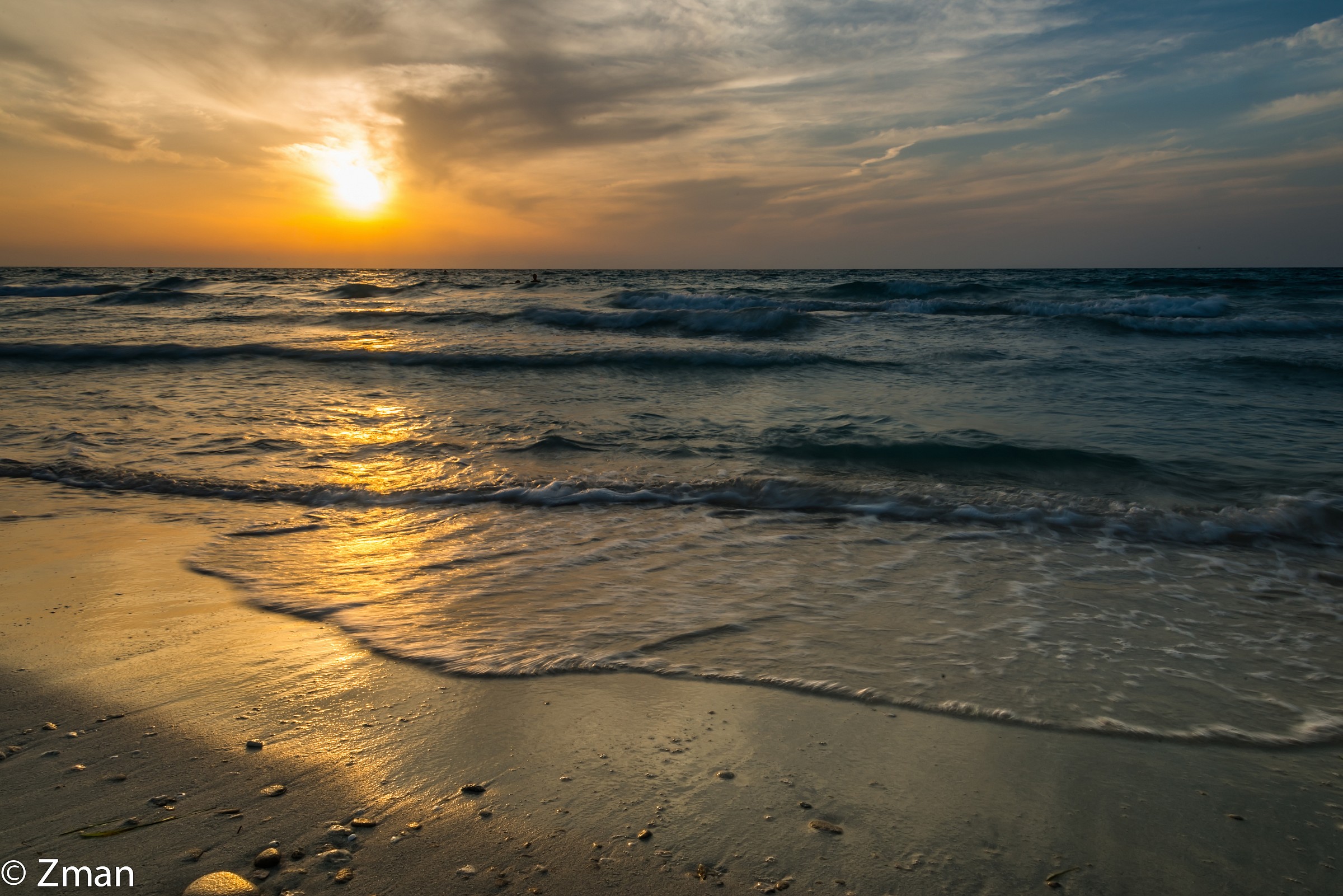 Saadiate Beach at Sunset