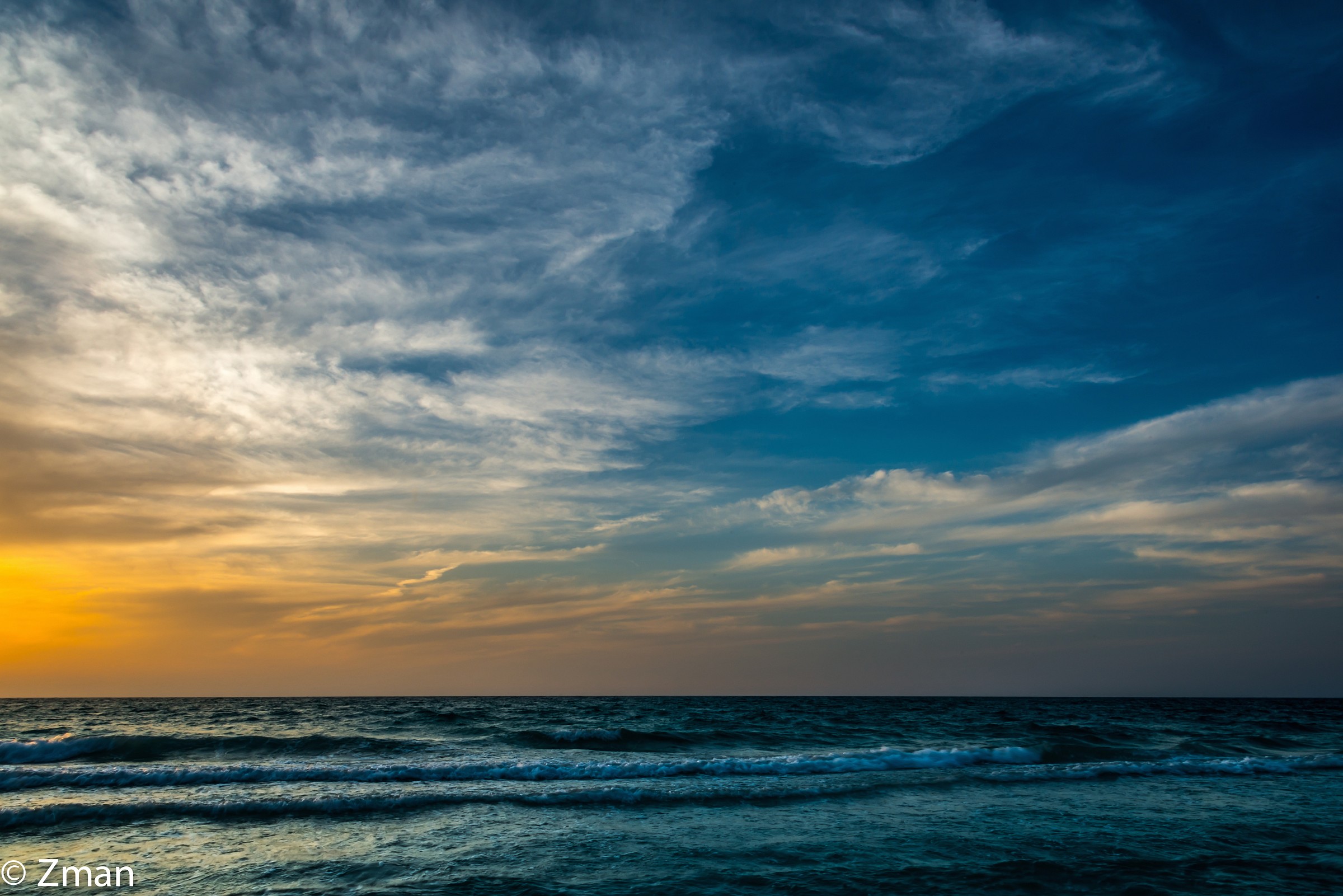 Saadiate Beach at Sunset
