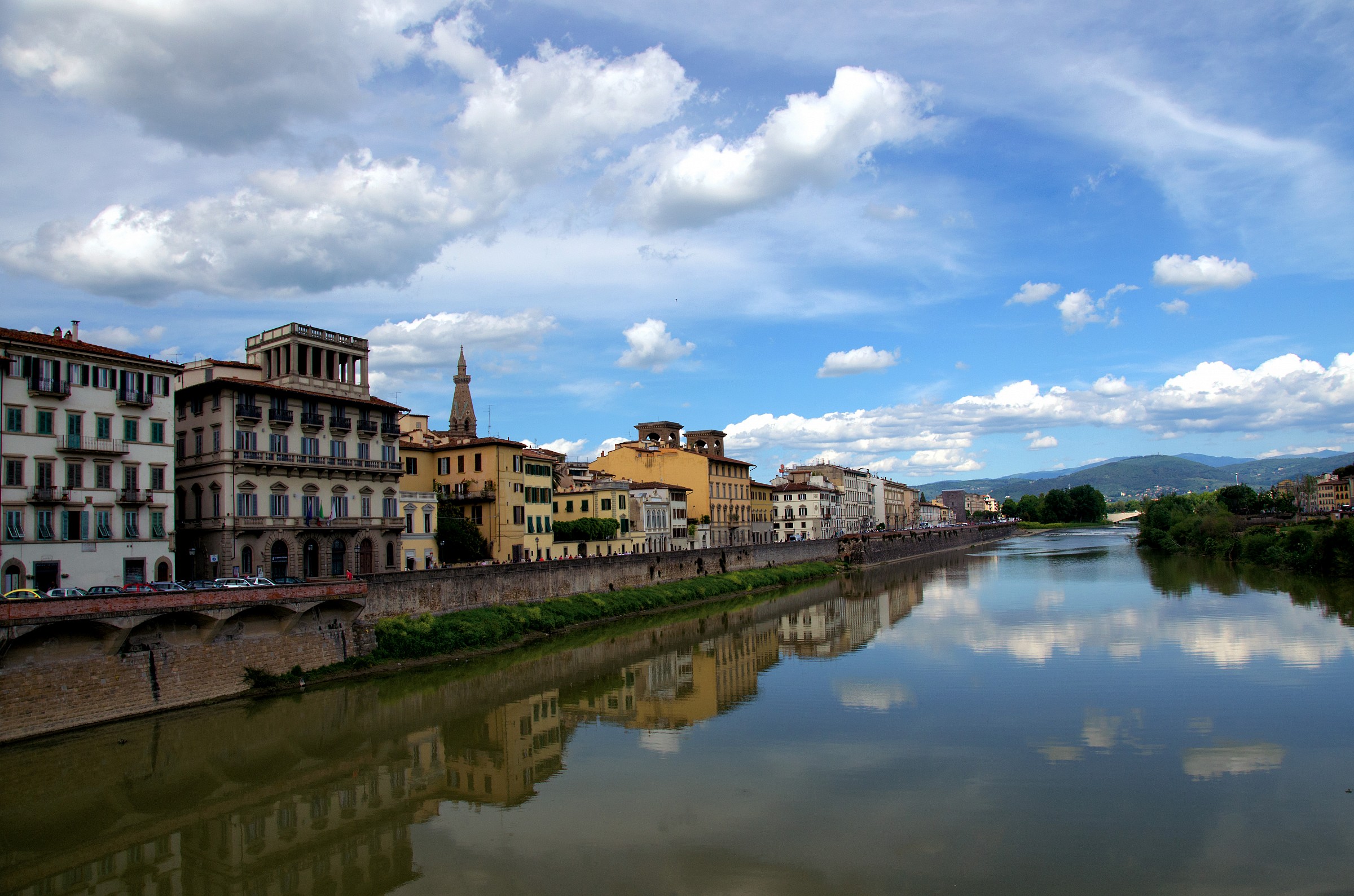 Florence is reflected ...