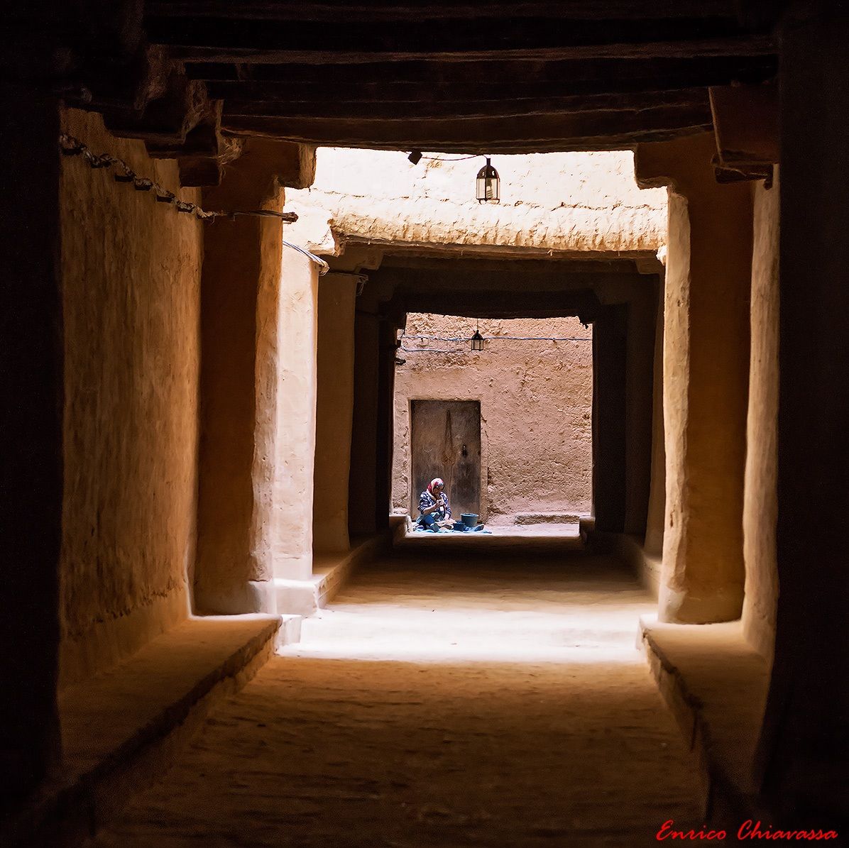 Front door of the house ...