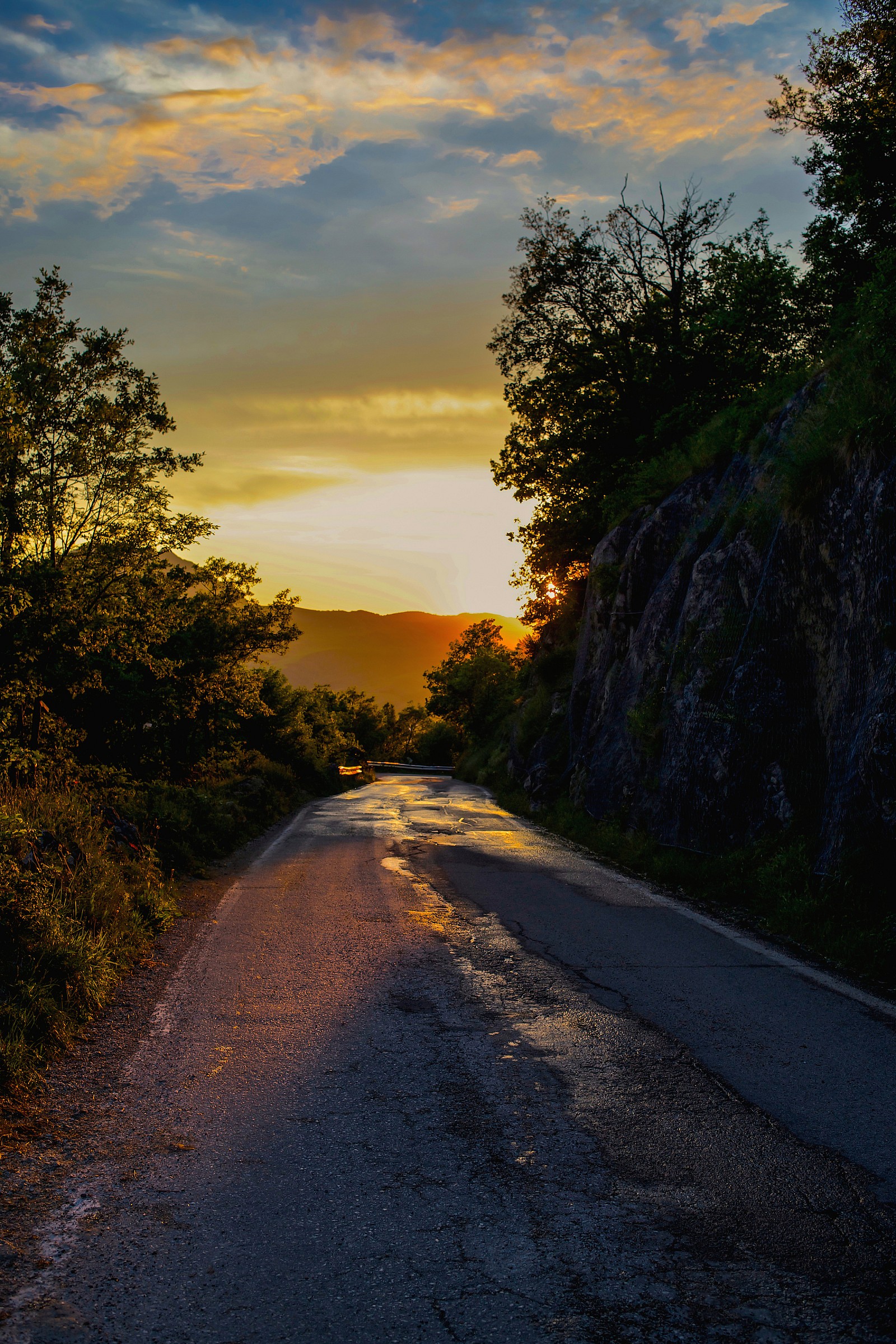 Sul viale del tramonto