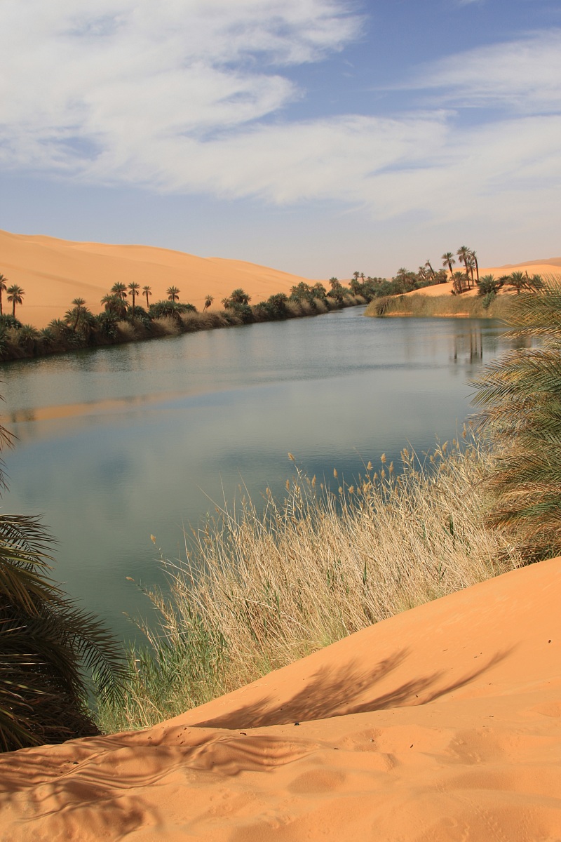 The salt lakes of the Sahara