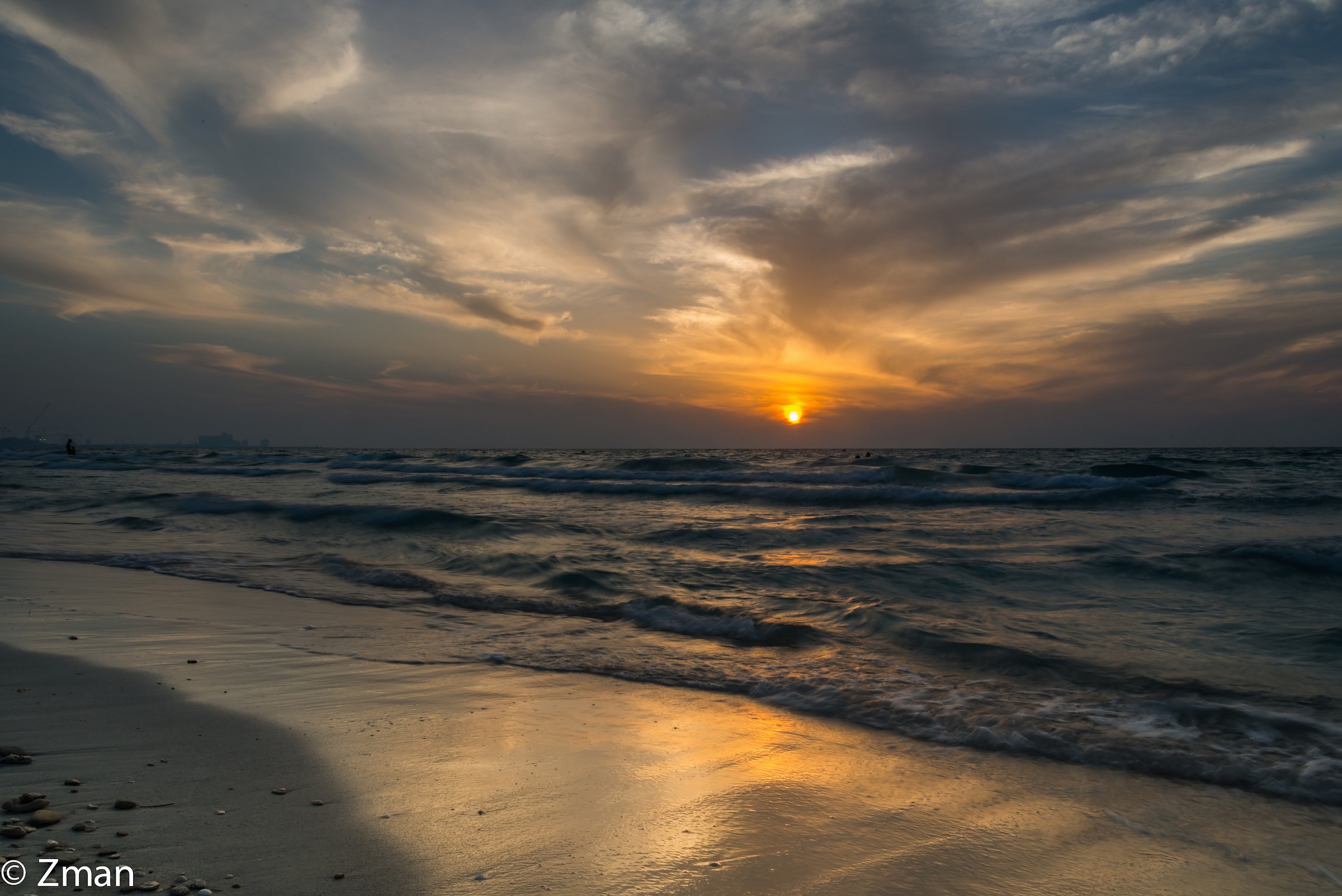 Saadiate Beach at Sunset