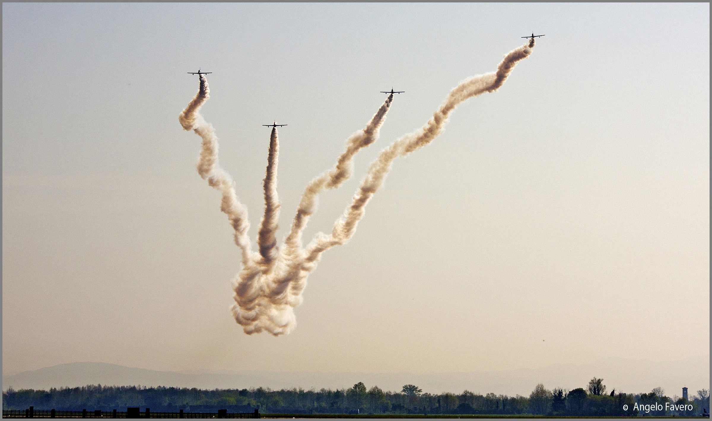 Pattuglia Acrobatica Nazionale in allenamento