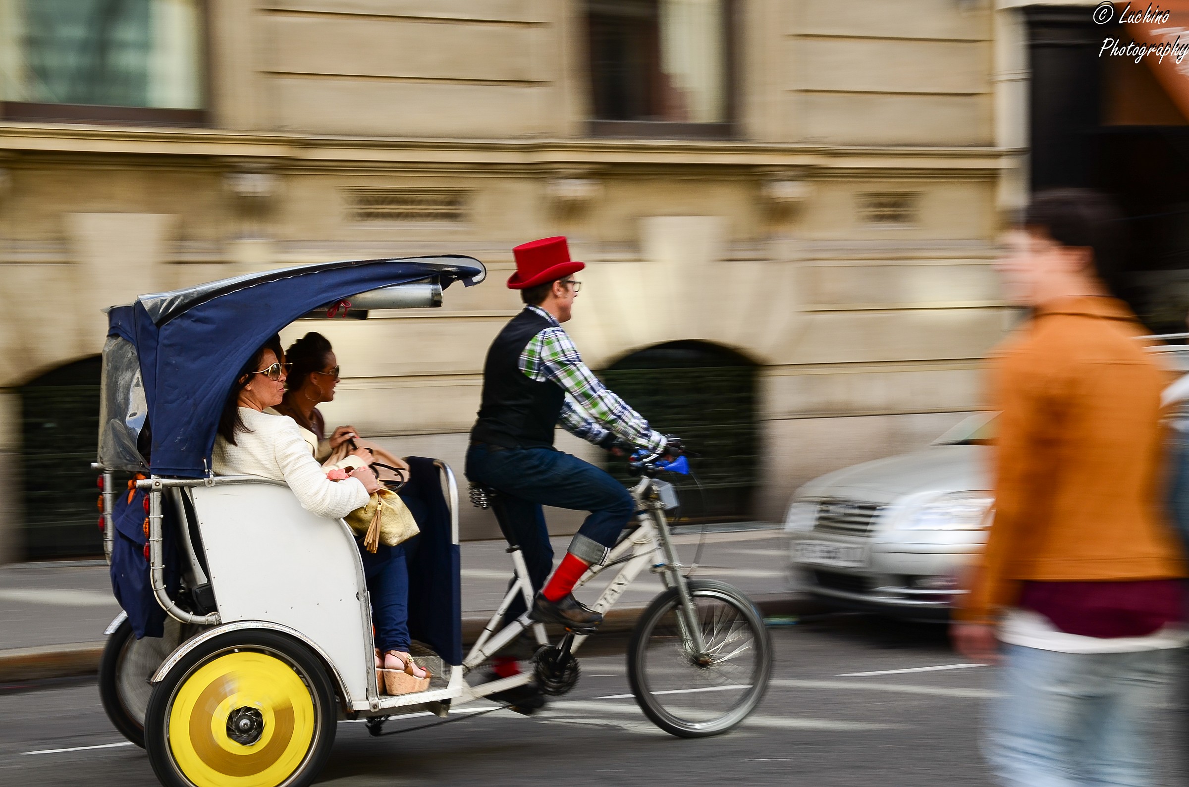 taxi con il cilindro