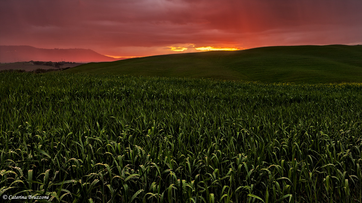 Tramonto in Val d'Orcia