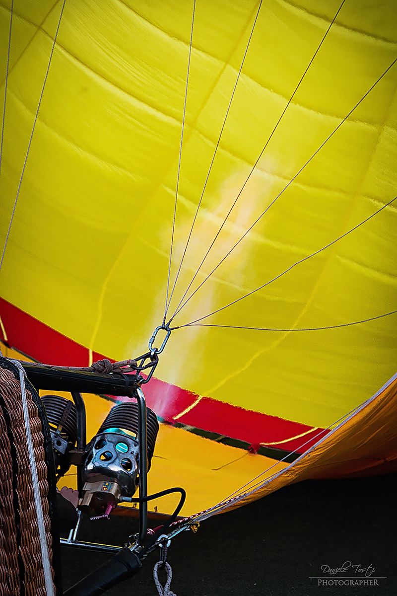 Gonfiaggio mongolfiera
