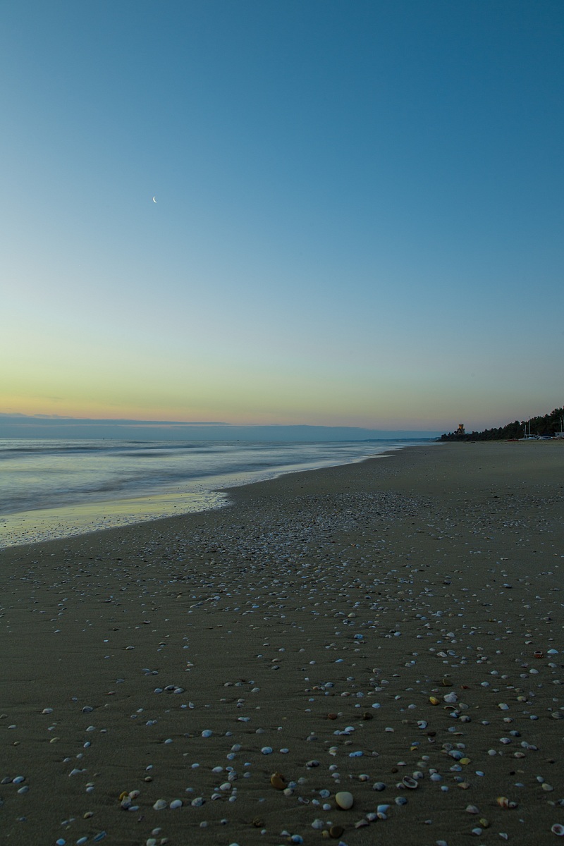 Spiaggia di Pineto poco prima dell'alba- Pineto