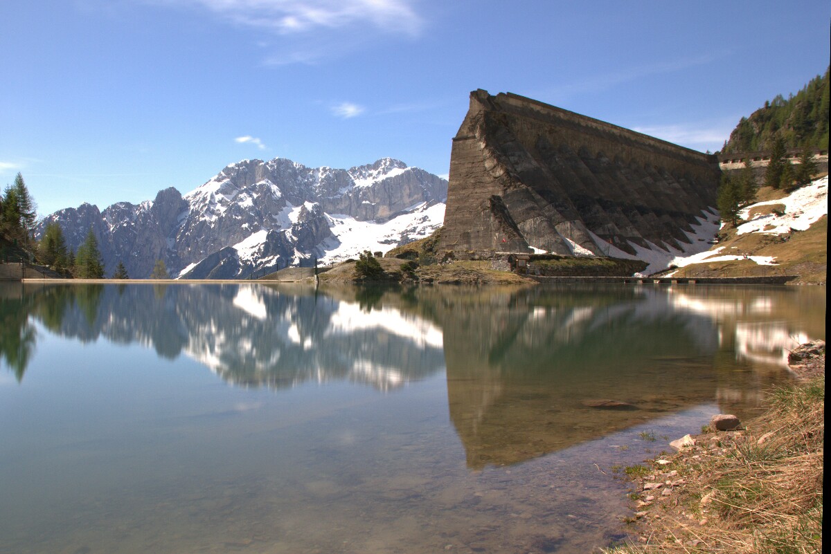 Presolana dalle rovine della diga del Gleno