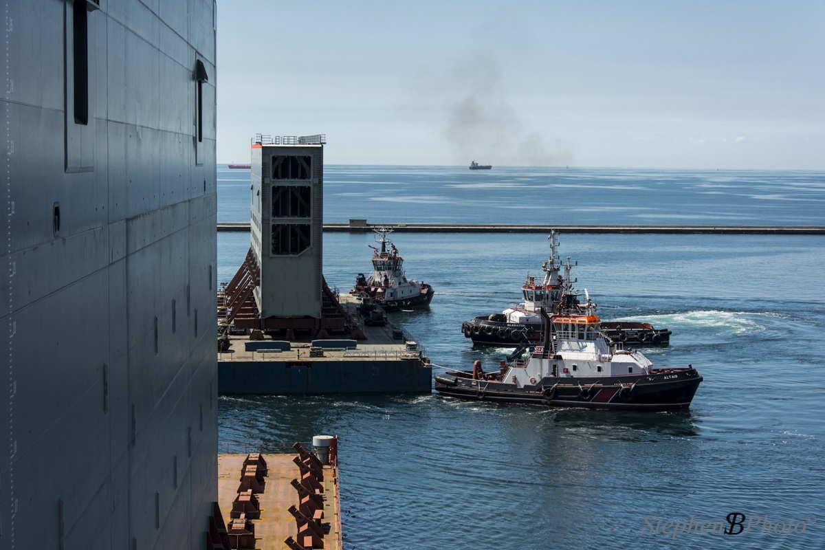 Positioning the barge