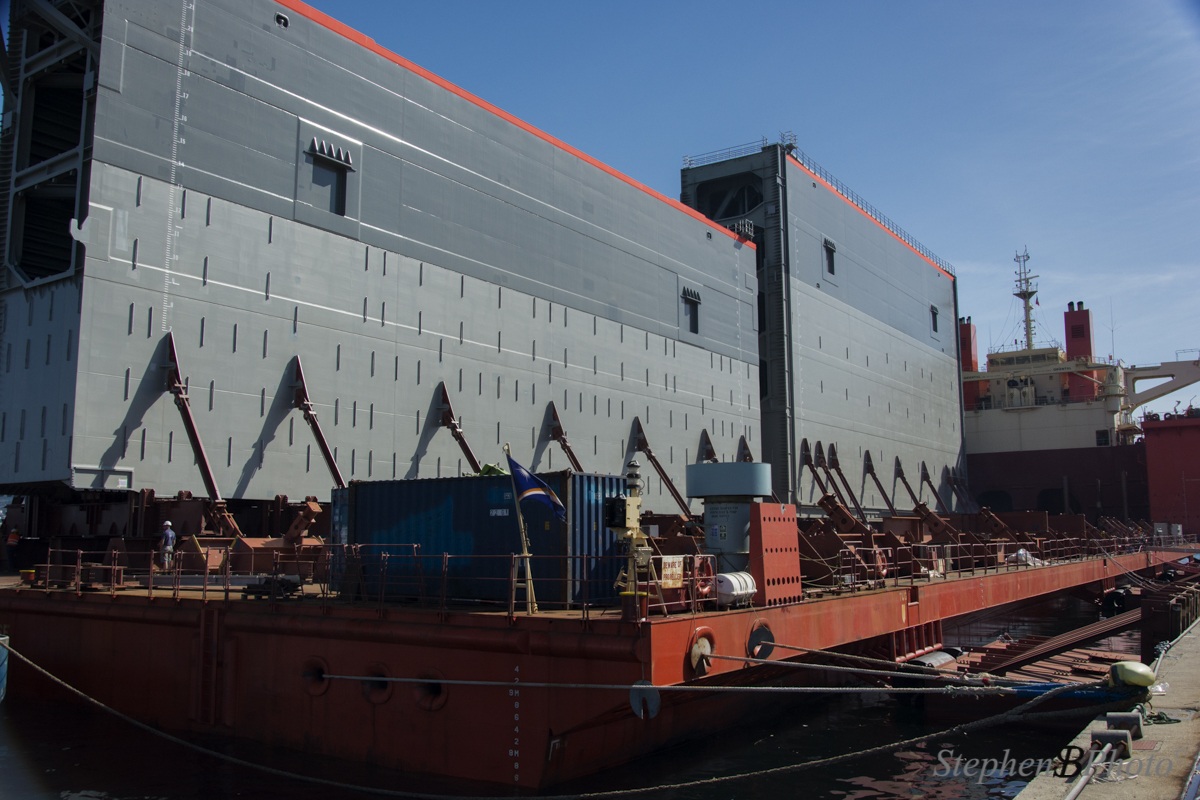 Trans-shipment of finished