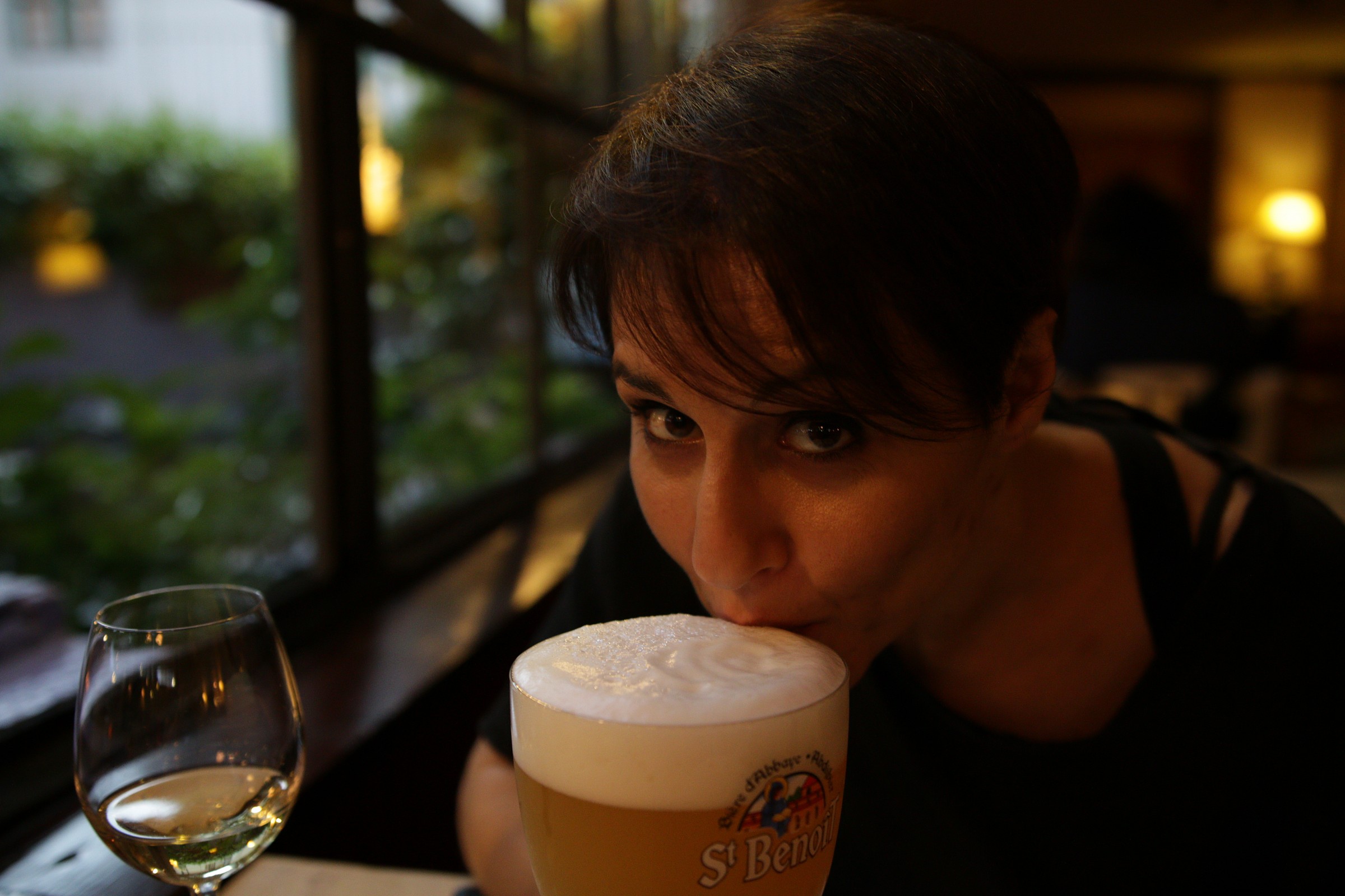 The pleasure of enjoying a good beer ...