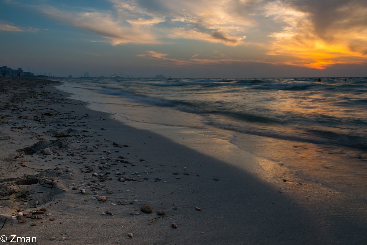 Saadiate Beach at Sunset