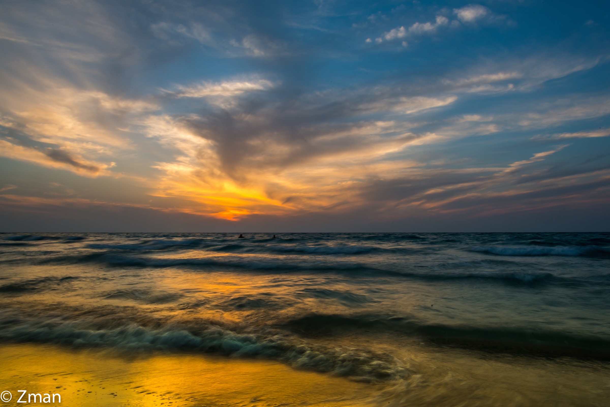 Saadiate Beach at Sunset