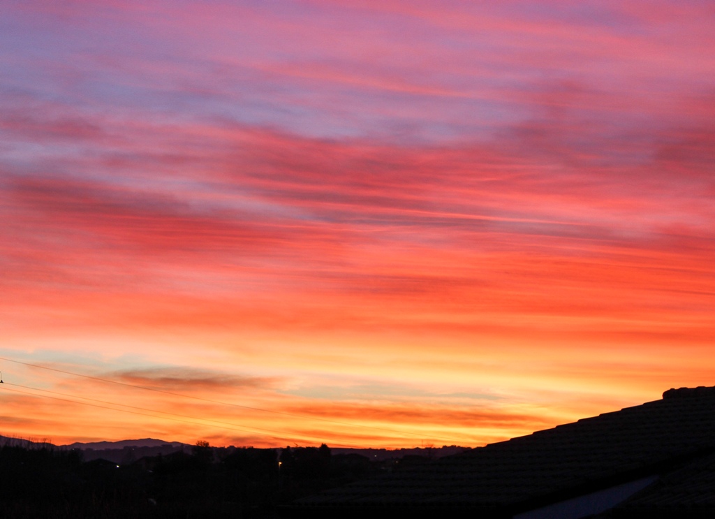 Red sky at night ...