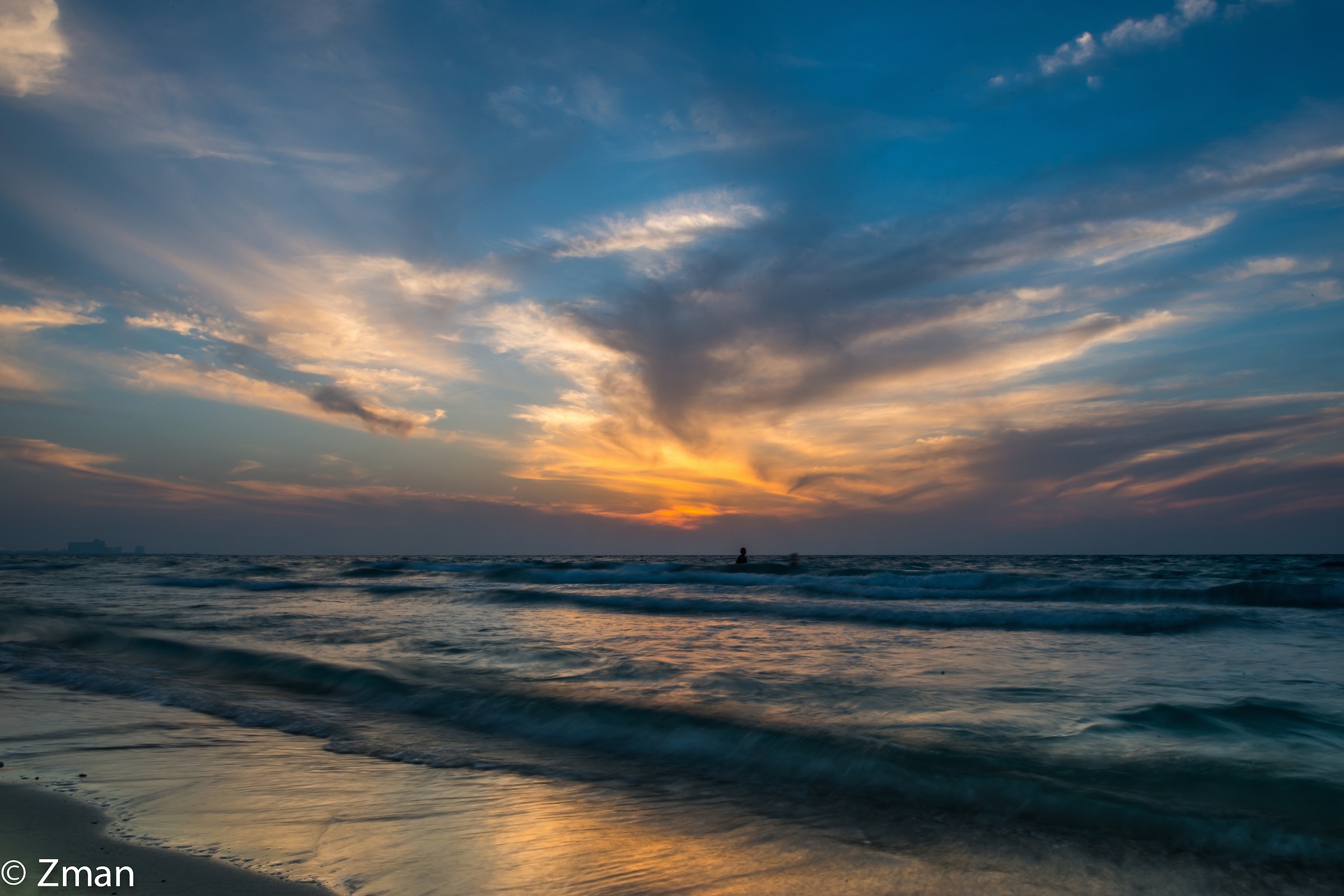 Saadiate Beach at Sunset