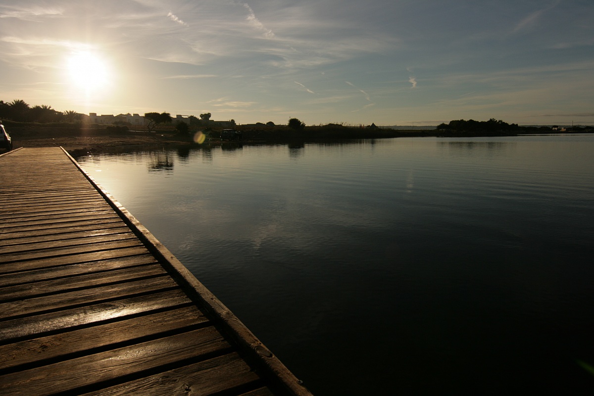 Il sole sorge allo stagnone