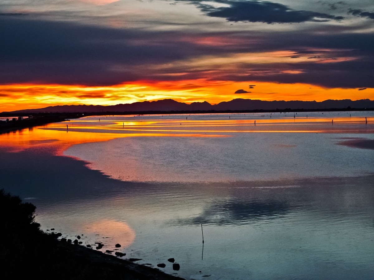 When the sky catches fire .....