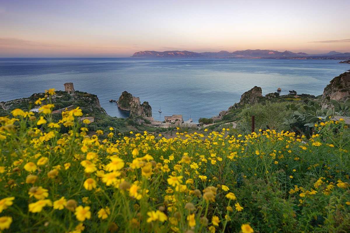 Panorama from Scopello on the Gulf of Castellammare