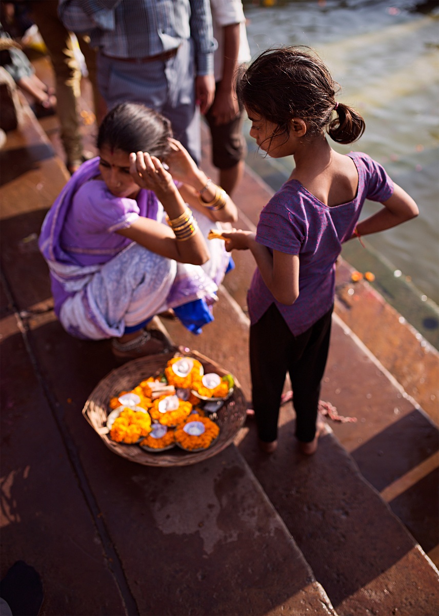 life on the gaths of Varanasi