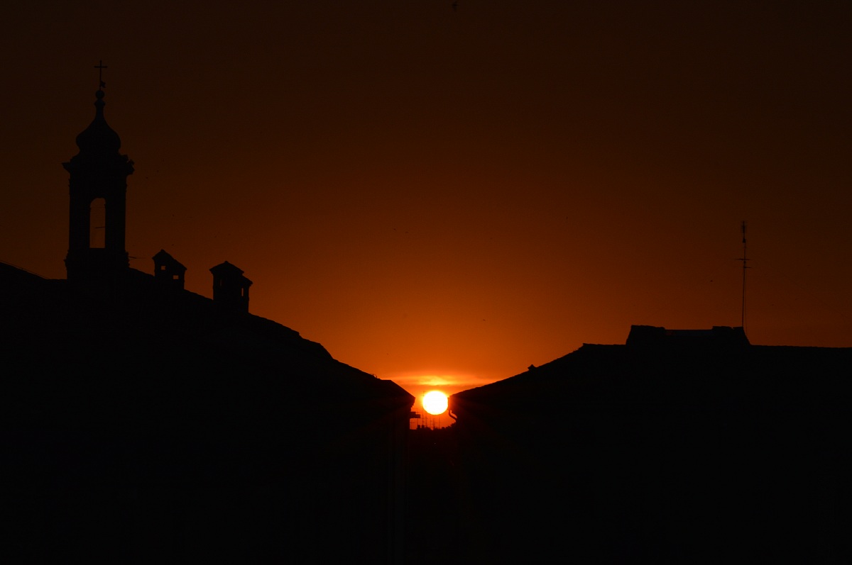 Tramonto a Comacchio