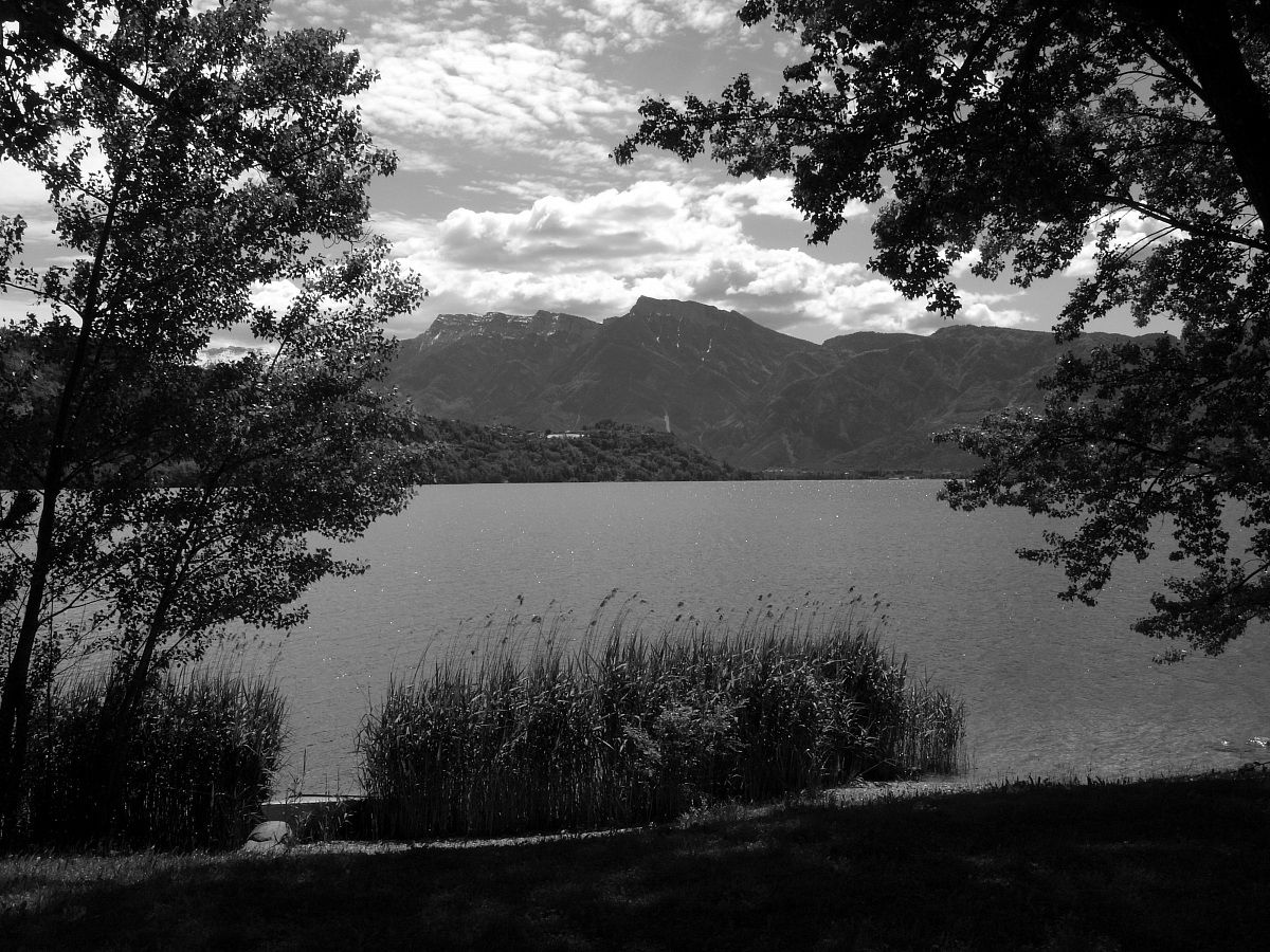 Veduta in bianco e nero