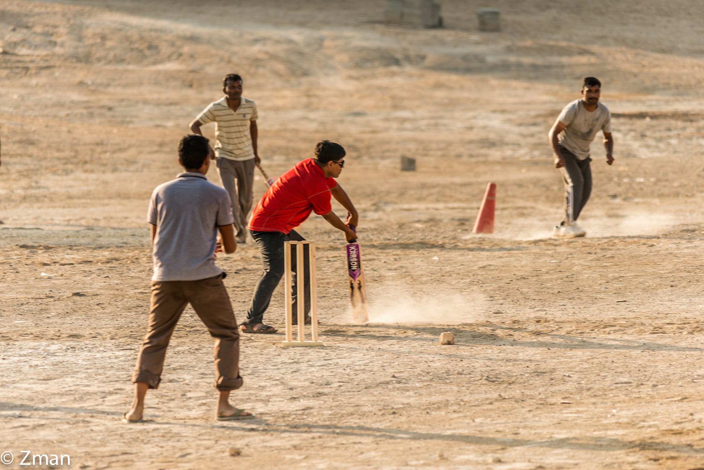 Kids Playing Cricket on Friday Afternoon